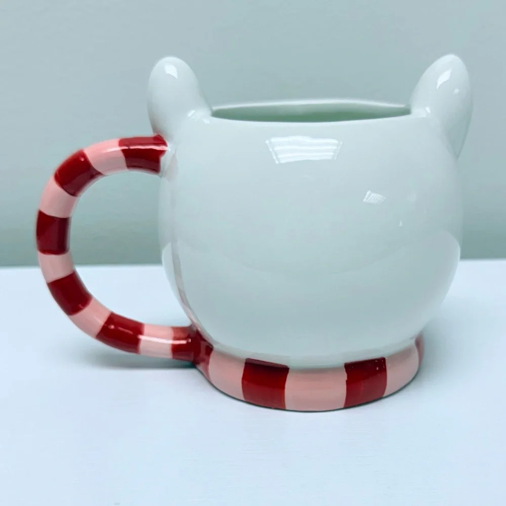 New Red & White Christmas Target Bullseye 2025 Dog Mug with Scarf - Wondershop